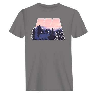 Geometric Camping T-Shirt for Men
